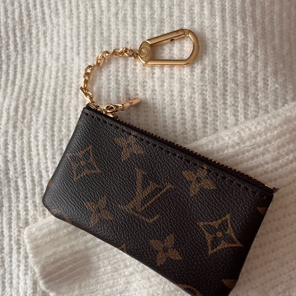 Louis Vuitton Brown and Gold Monogram Card Holder